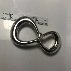 silver Belt buckle by Tiffany &Co elisa peretti